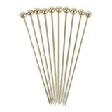 Beaumont Ball Garnish Pick Gold Plated (Pack of 10) - CZ589  Beaumont   