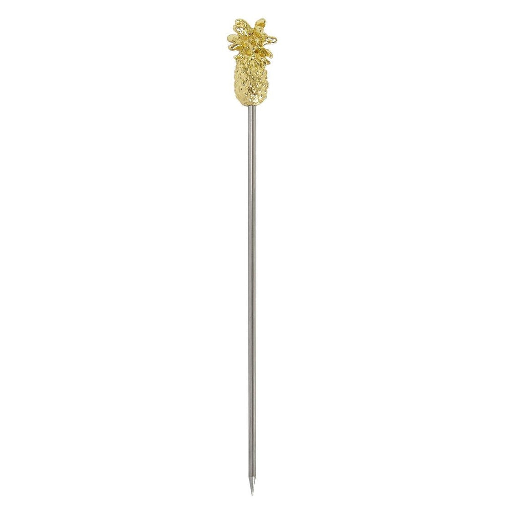 Beaumont Pineapple Garnish Pick Gold Plated (Pack of 10) - CZ591  Beaumont   