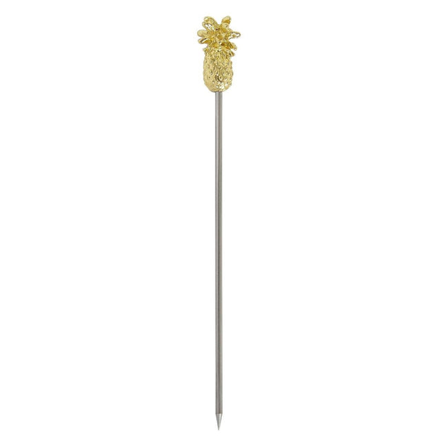 Beaumont Pineapple Garnish Pick Gold Plated (Pack of 10) - CZ591  Beaumont   