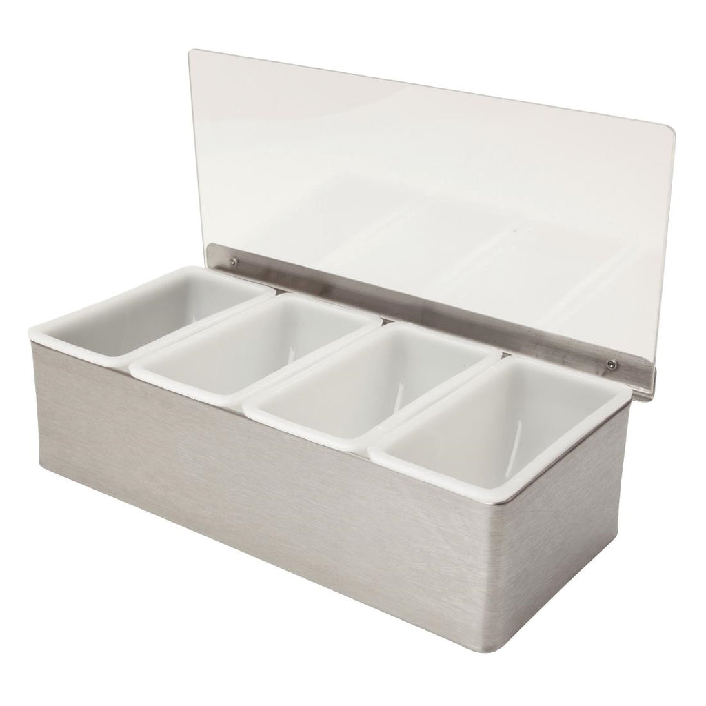 Beaumont 4 Part Stainless Steel Condiment Holder - CZ597  Beaumont   