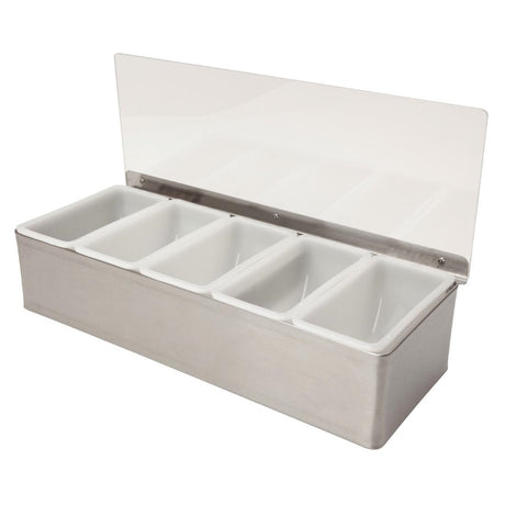 Beaumont 5 Part Stainless Steel Condiment Holder - CZ598  Beaumont   
