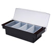 Beaumont 4 Part Plastic Condiment Holder Black - CZ603  Beaumont   