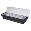 Beaumont 6 Part Plastic Condiment Holder Black - CZ604  Beaumont   