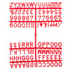 Beaumont Letter Set Of 660 Characters Red 12mm - CZ608  Beaumont   