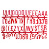 Beaumont 390 Character 31mm Letter Set Red - CZ612  Beaumont   