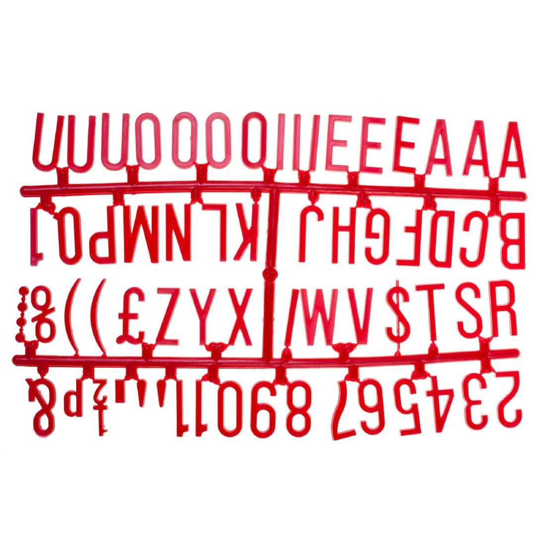 Beaumont 390 Character 31mm Letter Set Red - CZ612  Beaumont   