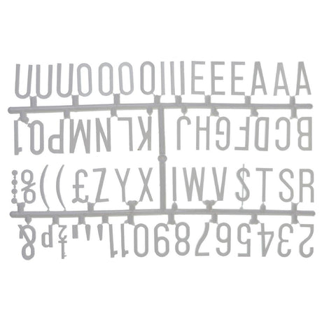 Beaumont 390 Character 31mm Letter Set White - CZ613  Beaumont   