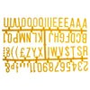 Beaumont 390 Character 31mm Letter Set Yellow - CZ614  Beaumont   