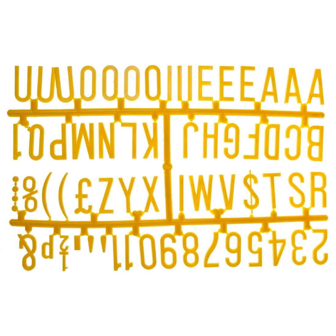 Beaumont 390 Character 31mm Letter Set Yellow - CZ614  Beaumont   