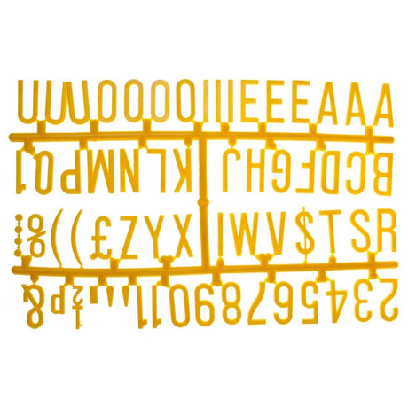 Beaumont 390 Character 31mm Letter Set Yellow - CZ614  Beaumont   