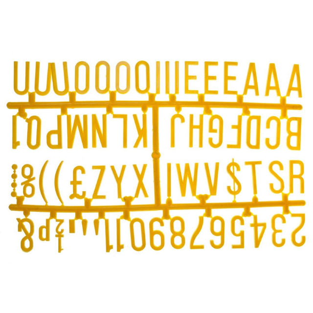 Beaumont 390 Character 31mm Letter Set Yellow - CZ614  Beaumont   