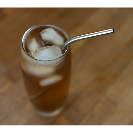 Beaumont Stainless Steel Straws Curved (Pack of 25) - CZ615  Beaumont   