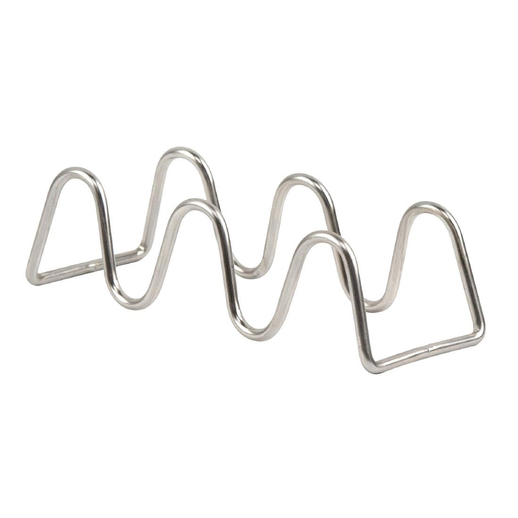 Beaumont Stainless Steel Wire 2-3 Taco Holder - CZ648  Beaumont   