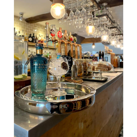 Beaumont Mirrored Double Walled Waiters Tray 355mm - CZ674  Beaumont   