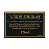 Beaumont 125ml Wine Law Sign 170x110mm - CZ678  Beaumont   
