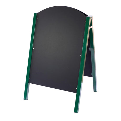 Beaumont Curved Top A-Board Green 1100x680mm - CZ682  Beaumont   