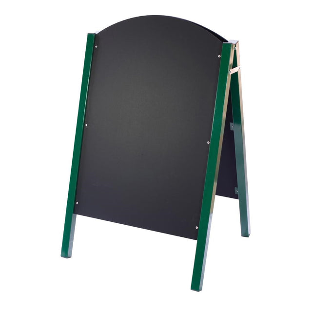 Beaumont Curved Top A-Board Green 1100x680mm - CZ682  Beaumont   