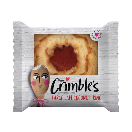 Mrs Crimble's Jam Coconut Ring Single Serve (Pack 24) - CZ737  Mrs Crimble's   