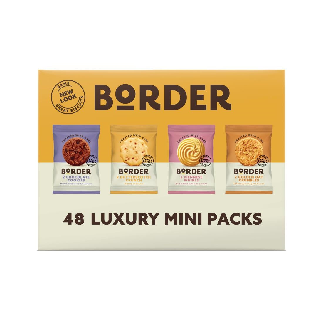 Border Mini-Pack Biscuit Assortment 4 Varieties (48 Twin Packs) - CZ748  Border Biscuits   