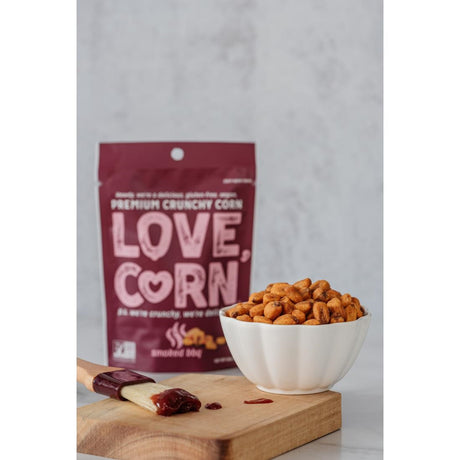 LOVE CORN BBQ Crunchy Corn Snack 45g (Pack of 10) - CZ752  LOVE CORN   
