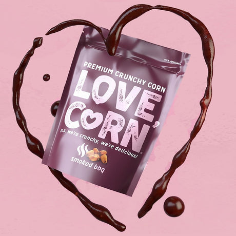 LOVE CORN BBQ Crunchy Corn Snack 45g (Pack of 10) - CZ752  LOVE CORN   