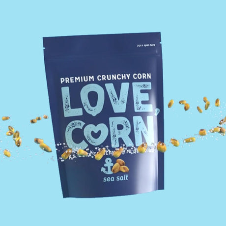 LOVE CORN Sea Salt Crunchy Corn Snack 45g (Pack of 10) - CZ753  LOVE CORN   