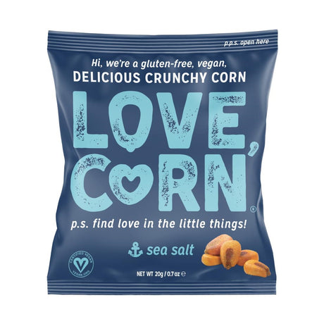 LOVE CORN Sea Salt Crunchy Corn Snack 20g (Pack of 24) - CZ756  LOVE CORN   