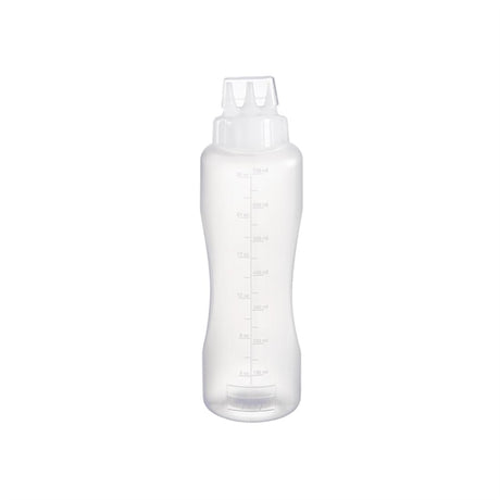 Araven Squeeze Sauce Bottle 3 Nozzles 75cl White - CZ804  Araven   