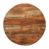 Round Laminate Table Top Planked Oak 600mm - CZ844 Wood Effect Table Tops Everyday   