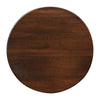 Round Laminate Table Top Walnut 600mm - CZ845 Wood Effect Table Tops Everyday   