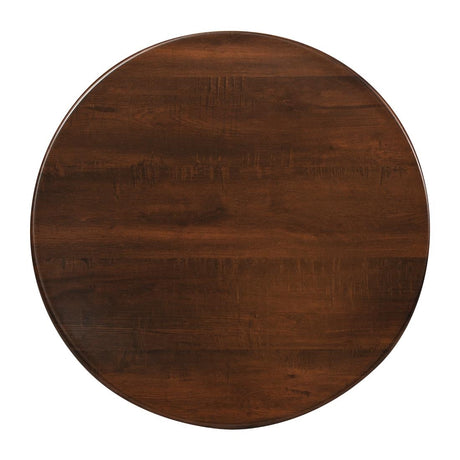 Round Laminate Table Top Walnut 600mm - CZ845 Wood Effect Table Tops Everyday   