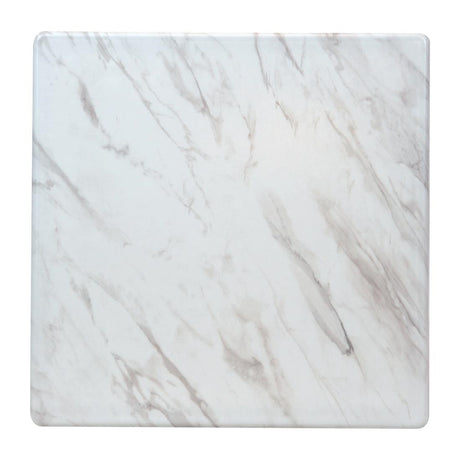 Square Laminate Table Top Marble 600mm - CZ846 Stone Effect Table Tops Everyday   