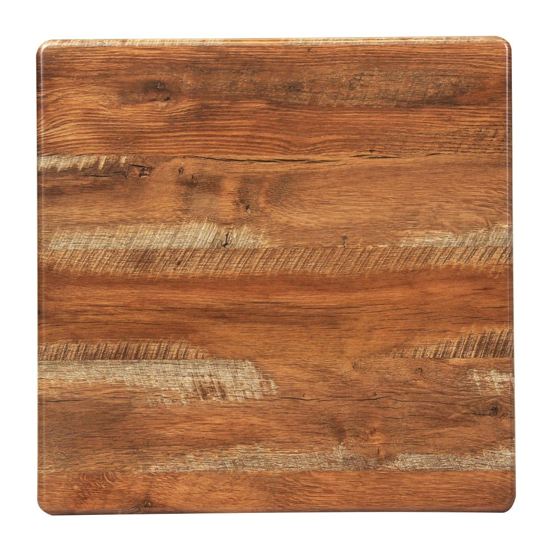 Square Laminate Table Top Planked Oak 700mm - CZ852 Wood Effect Table Tops Everyday   