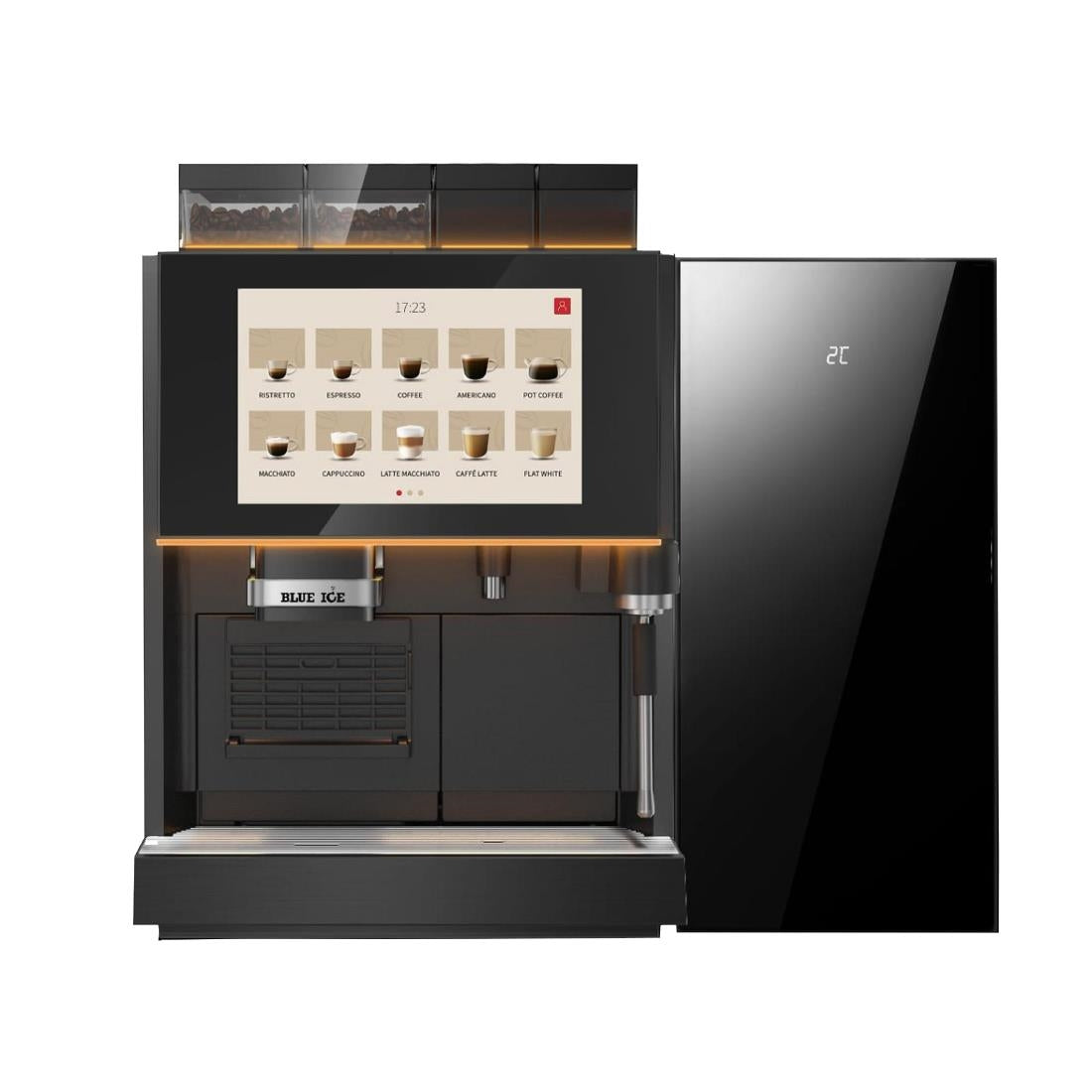 Blue Ice Azzurri Premium Pro Fully Automatic Bean to Cup Coffee Machine - CZ949 Bean To Cup Coffee Machines Blue Ice