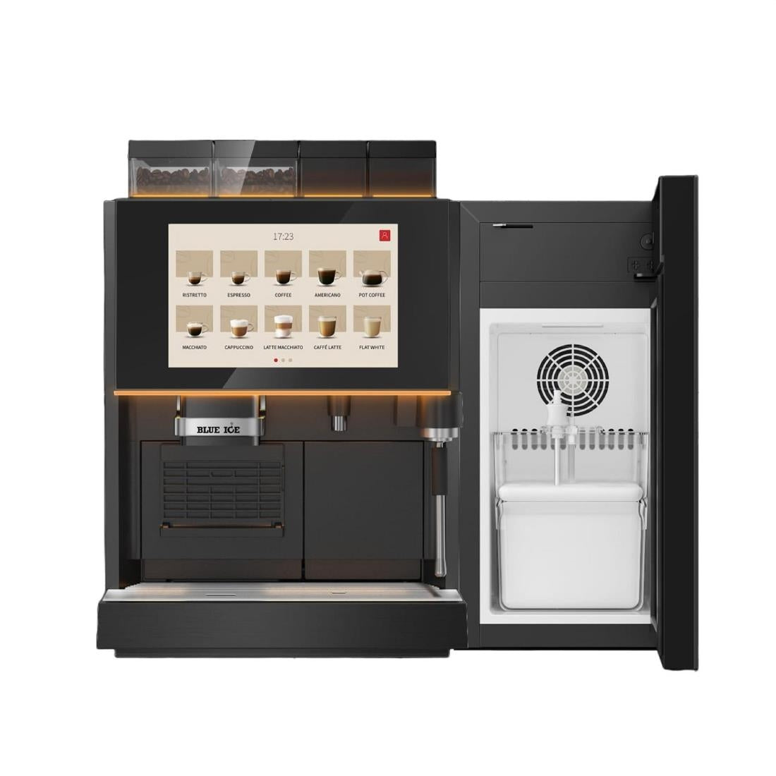 Blue Ice Azzurri Premium Pro Fully Automatic Bean to Cup Coffee Machine - CZ949 Bean To Cup Coffee Machines Blue Ice