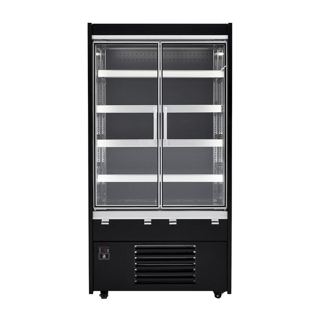 Victor Maxiline 1000mm MAXI100-VD-ST-P-GY Slimline Multideck with Doors - CZ978 Refrigerated Merchandisers Victor