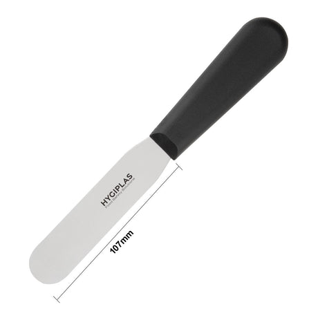 Hygiplas Straight Blade Palette Knife Black 10.3cm - D401  Hygiplas   