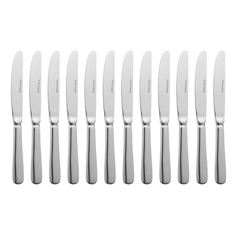 Olympia Baguette Table Knife (Pack of 12) - D595 Table Knives Olympia