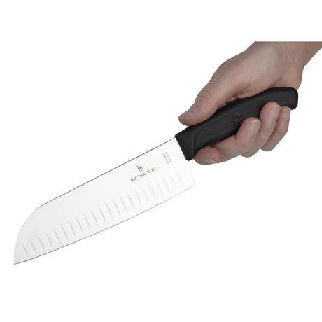 Victorinox Santoku Knife Fluted Edge 17.1cm - D828  Victorinox   