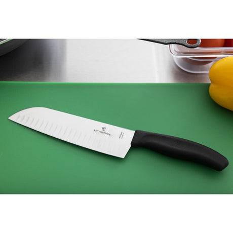 Victorinox Santoku Knife Fluted Edge 17.1cm - D828  Victorinox   