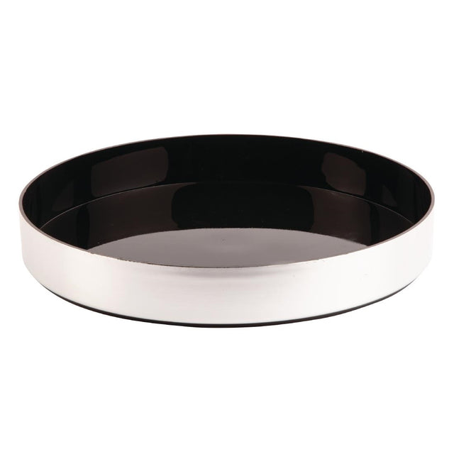 Beaumont Aluminium Round Non-Slip Drinks Tray 330mm - D857  Beaumont   