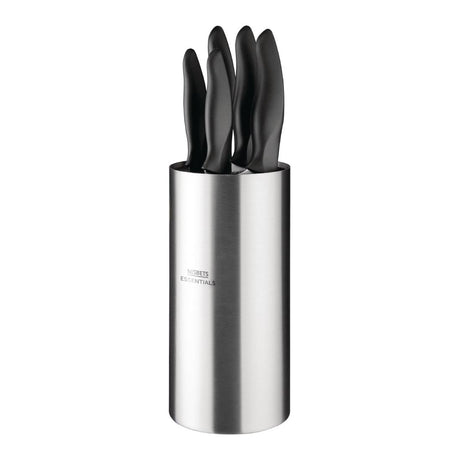 Nisbets Essentials Knife Block and Knives Set - DA083  Nisbets Essentials   