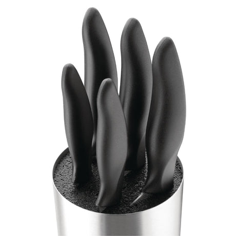 Nisbets Essentials Knife Block and Knives Set - DA083  Nisbets Essentials   