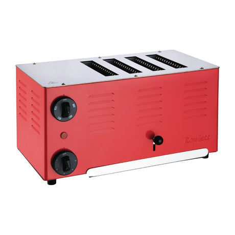 Rowlett Regent 4 Slot Toaster Traffic Red with 2x Additional Elements - CH175  Rowlett   