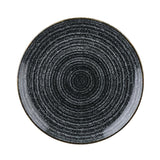 Churchill Studio Prints Homespun Charcoal Black Coupe Plate 165mm - DA263 Plates Churchill