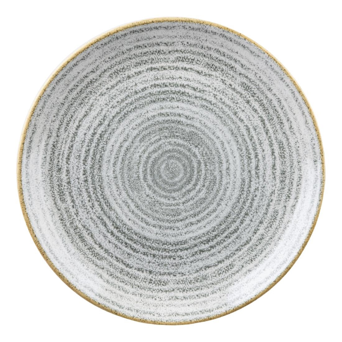 Churchill Studio Prints Homespun Stone Grey Coupe Plate 217mm (Pack of 12) - DA270 Plates Churchill