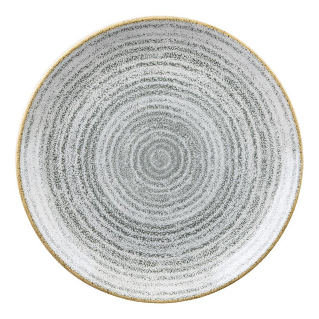 Churchill Studio Prints Homespun Stone Grey Coupe Plate 217mm (Pack of 12) - DA270 Plates Churchill