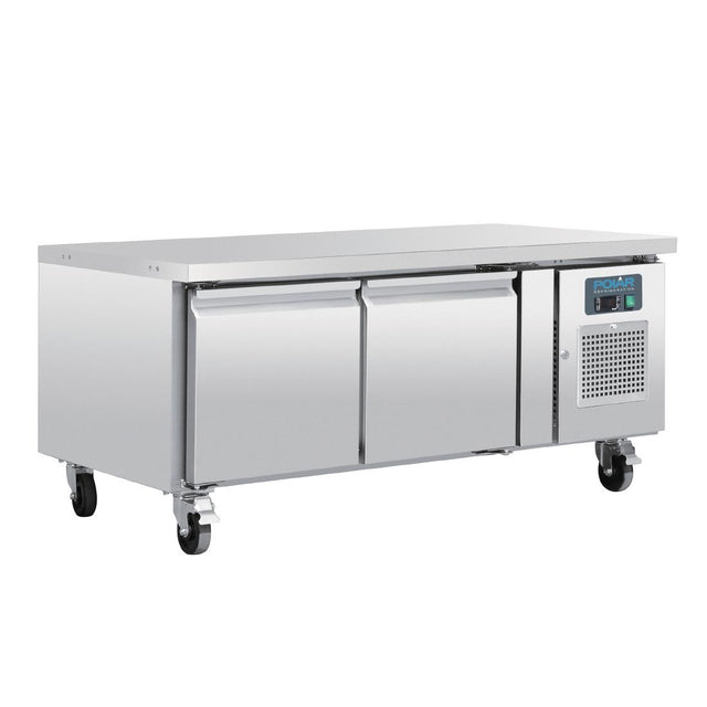 Polar U-Series Double Door Chef Base Counter Fridge - DA462  Polar   