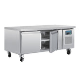 Polar U-Series Double Door Chef Base Counter Fridge - DA462  Polar   