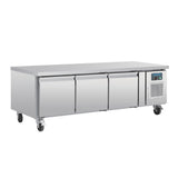 Polar U-Series Triple Door Chef Base Counter Fridge - DA463  Polar   